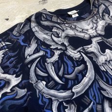 画像3: 【LIQUID BLUE】FLAME SKULL PRINTED S/S TEE / Mens 2X (3)