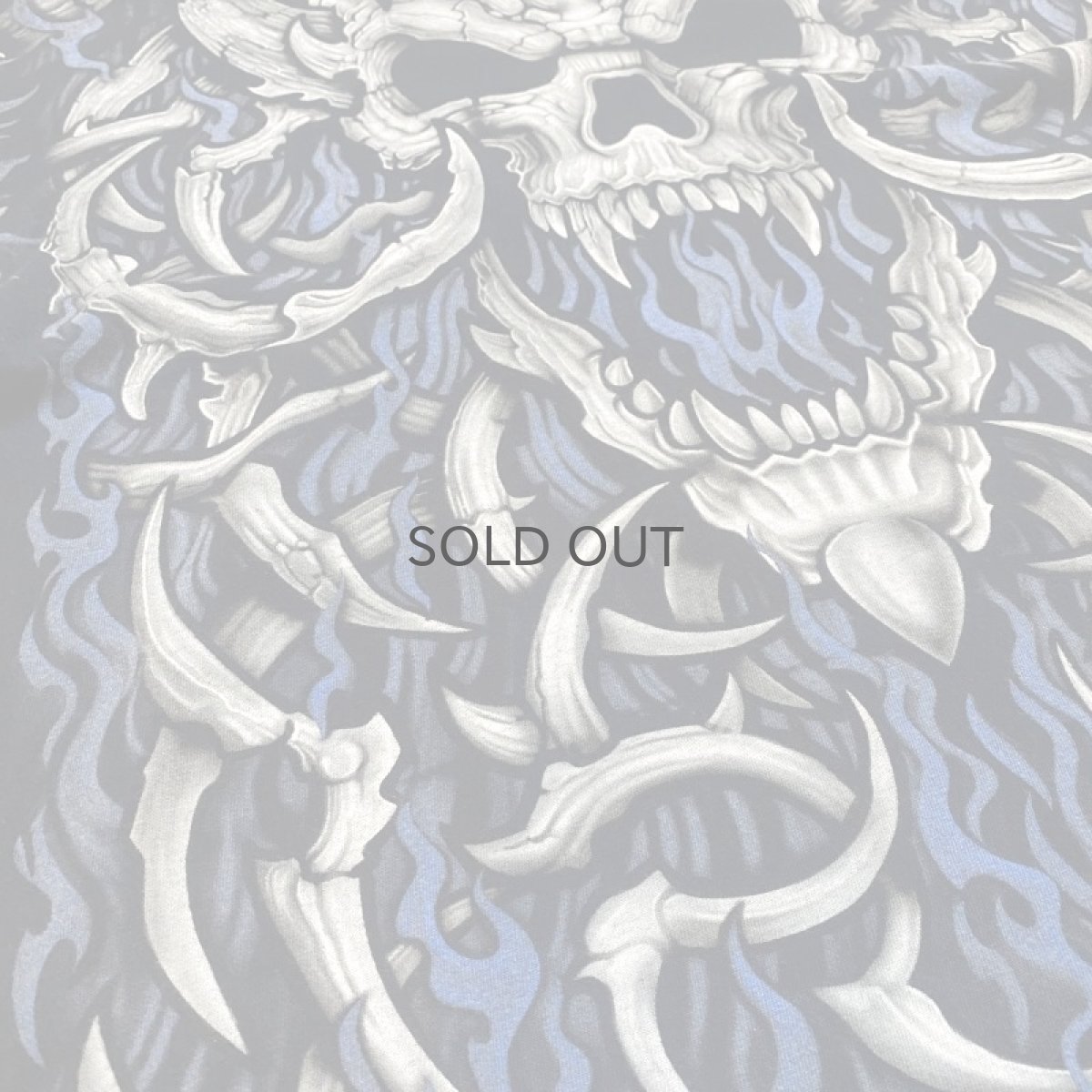 画像5: 【LIQUID BLUE】FLAME SKULL PRINTED S/S TEE / Mens 2X (5)