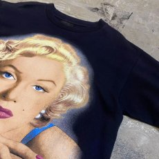 画像4: 90's "MARILYN MONROE" COLOR FACE S/S TEE / Mens M / MADE IN USA (4)