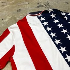 画像9: STARS & STRIPES PATTERN S/S POLO SHIRT / Mens M(XL) (9)