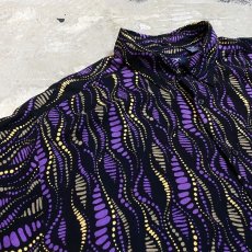 画像3: ARTISTIC GRAPHIC PATTERN S/S RAYON SHIRT / Mens L (3)