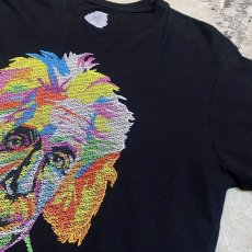 画像4: "Einstein" COLOR EMBROIDERY ART S/S TEE / Mens M (4)