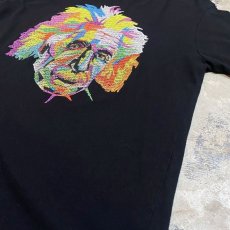 画像6: "Einstein" COLOR EMBROIDERY ART S/S TEE / Mens M (6)