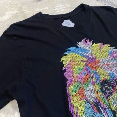 画像3: "Einstein" COLOR EMBROIDERY ART S/S TEE / Mens M (3)