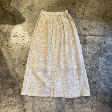 画像2: PALE TONE FLORAL PATTERN DESIGN SKIRT / W23~28 (2)