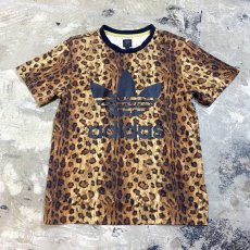 画像1: 【adidas】TREFOIL LOGO LEOPARD PATTERN S/S TEE / Mens XS(S) (1)