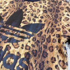 画像4: 【adidas】TREFOIL LOGO LEOPARD PATTERN S/S TEE / Mens XS(S) (4)