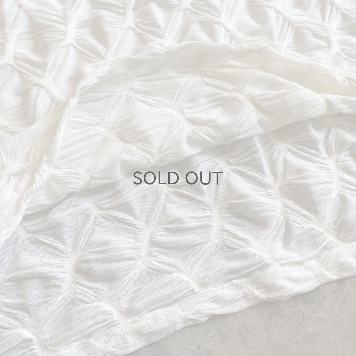 画像8: THREE DIMENSIONAL IVORY COLOR BIG TOPS / Ladies L (8)