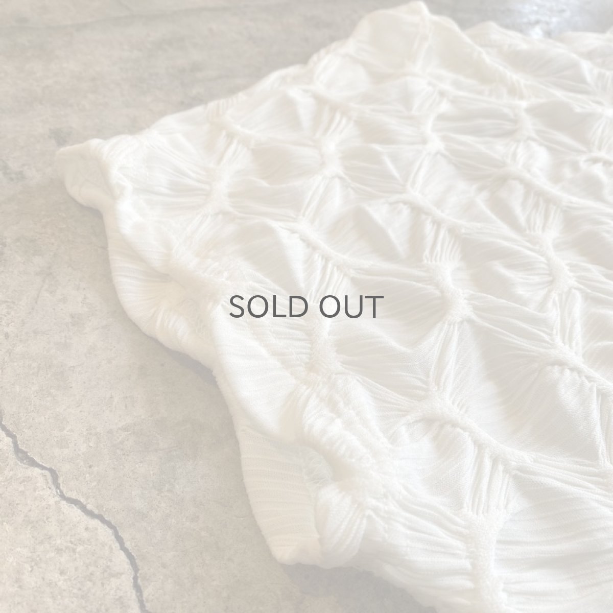 画像7: THREE DIMENSIONAL IVORY COLOR BIG TOPS / Ladies L (7)