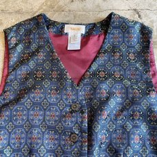 画像5: ALL OVER PATTERN COLOR DESIGN VEST / Ladies M (5)