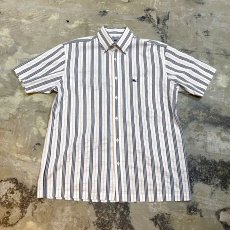 画像1: 【BURBERRY】STRIPE PATTERN S/S SHIRT / Mens L (1)