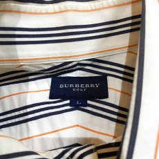 画像10: 【BURBERRY】STRIPE PATTERN S/S SHIRT / Mens L (10)