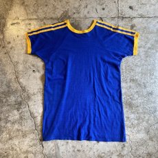 画像1: OLD EURO THREE LINE COLOR RINGER TEE / Ladies M (1)