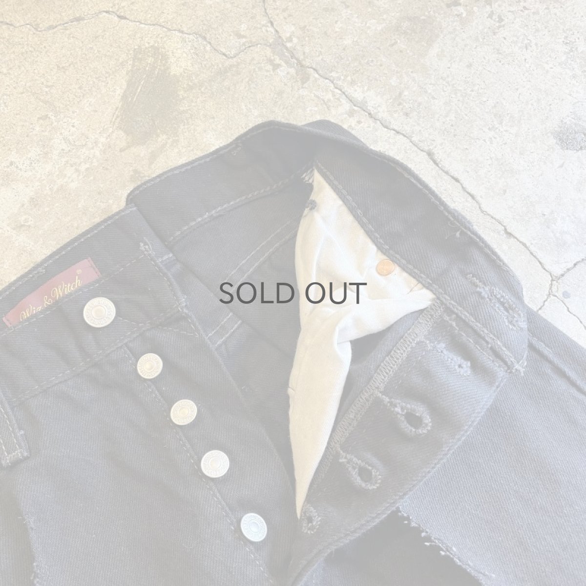 画像8: 【Wiz&Witch】FLARE CUT DENIM PANTS / W29 (8)