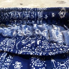 画像10: BANDANA PATTERN BLUE COLOR WIDE PANTS / FREE (10)