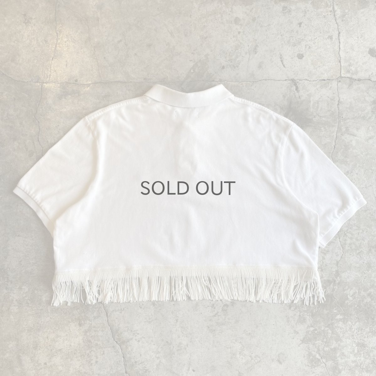 画像2: 【Wiz&Witch】"UNITED" FRINGE SHORT POLO SHIRT / OS (2)