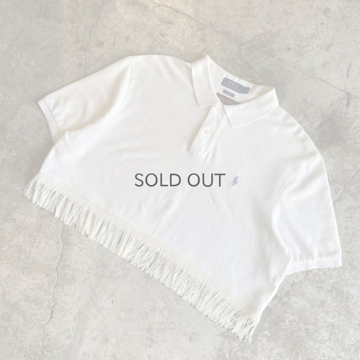 画像4: 【Wiz&Witch】"UNITED" FRINGE SHORT POLO SHIRT / OS (4)