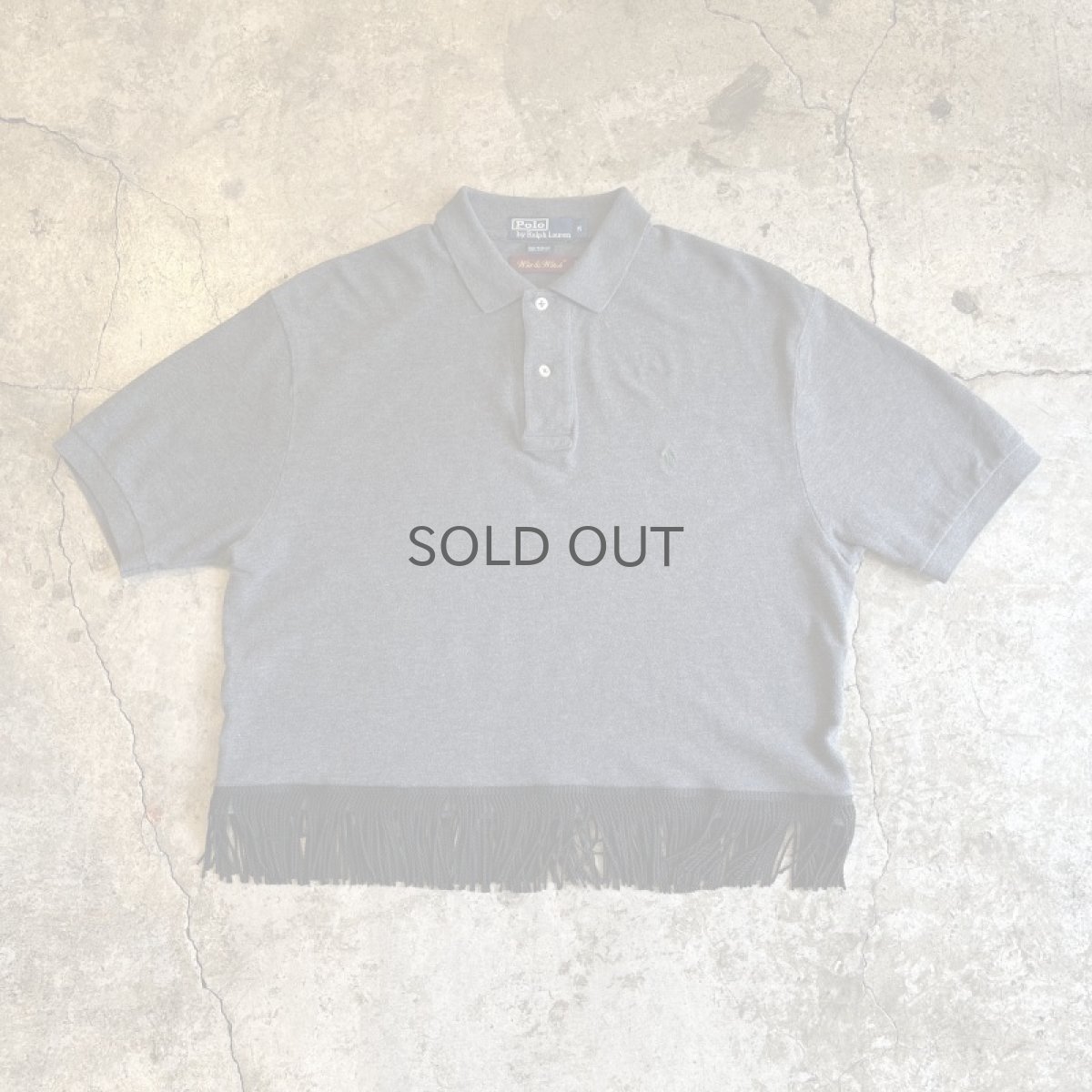 画像1: 【Wiz&Witch】"UNITED" FRINGE SHORT POLO SHIRT / OS (1)