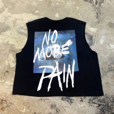 画像1: "NO MORE PAIN" PRINTED CUT OFF N/S TEE / Mens L (1)