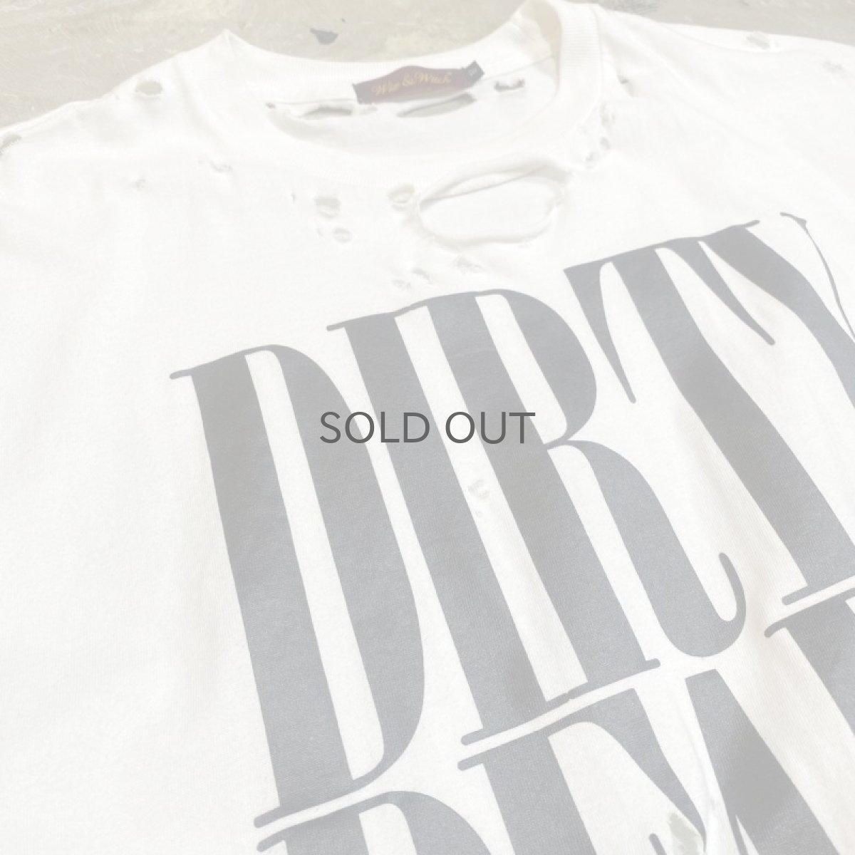 画像3: 【Wiz&Witch】"DIRTY BEAUTIFUL" DAMAGE N/S TEE / OS (3)