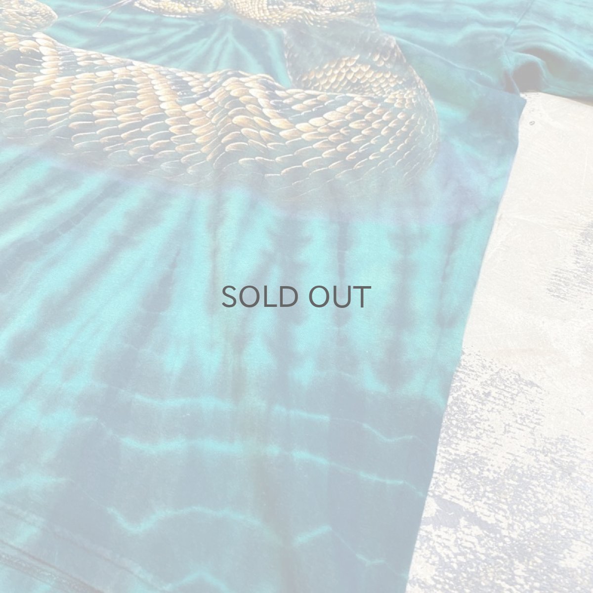 画像6: SNAKE PRINTED TIE DYE PATTERN S/S TEE / Mens XL (6)