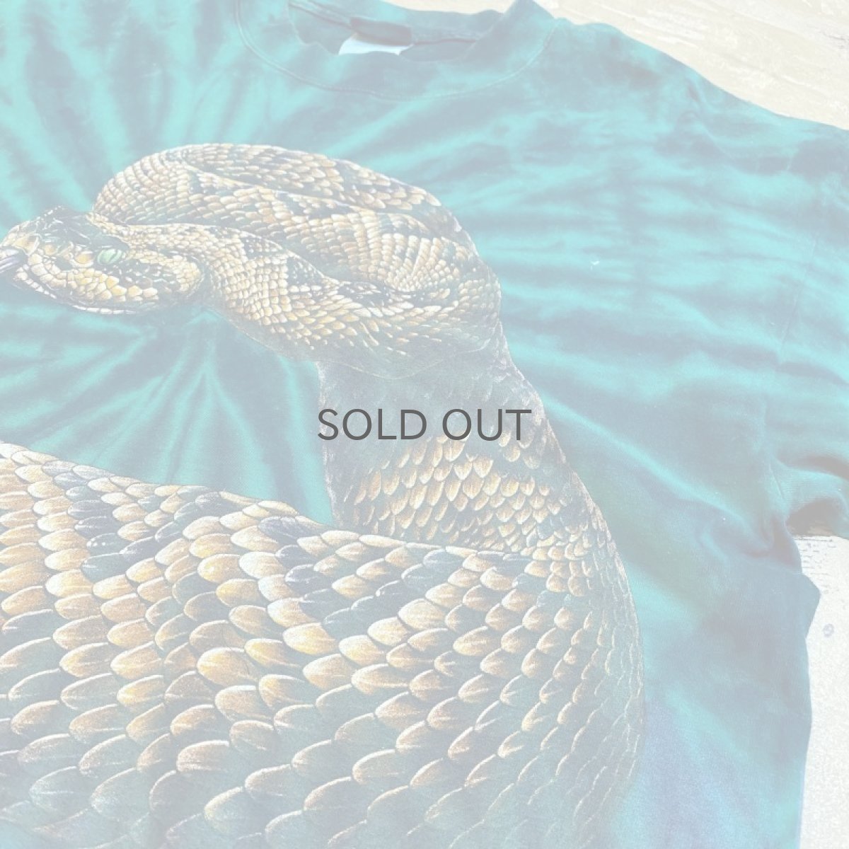 画像4: SNAKE PRINTED TIE DYE PATTERN S/S TEE / Mens XL (4)
