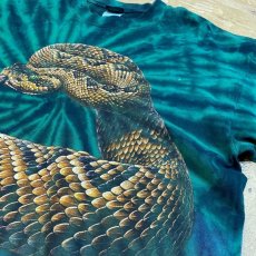 画像4: SNAKE PRINTED TIE DYE PATTERN S/S TEE / Mens XL (4)