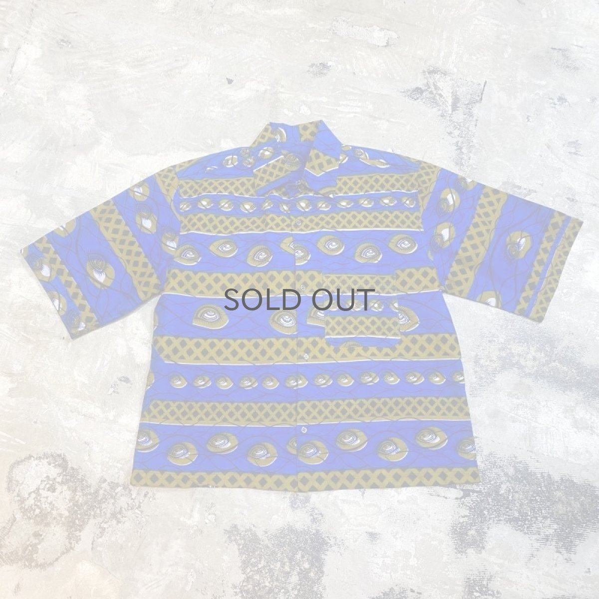 画像1: ALL OVER PATTERN BATIK S/S SHIRT / Mens M~L (1)