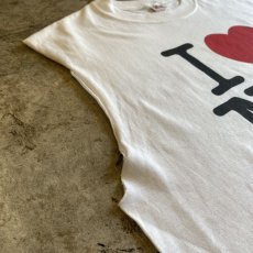 画像6: "I LOVE NY" LOGO PRINTED CUT OFF N/S TEE / Ladies M(L) (6)