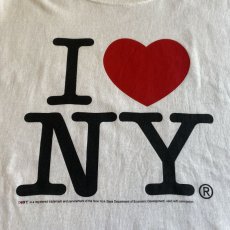 画像5: "I LOVE NY" LOGO PRINTED CUT OFF N/S TEE / Ladies M(L) (5)