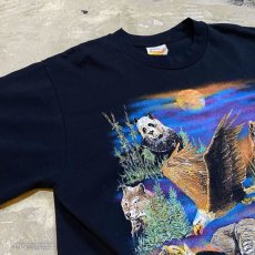 画像3: 90's VARIOUS ANIMAL PRINTED S/S TEE / Mens L / MADE IN USA (3)