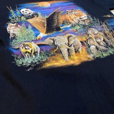 画像5: 90's VARIOUS ANIMAL PRINTED S/S TEE / Mens L / MADE IN USA (5)