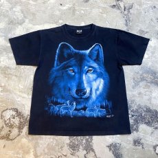 画像1: WOLF BOTH SIDES PRINTED PATTERN S/S TEE / Mens L (1)