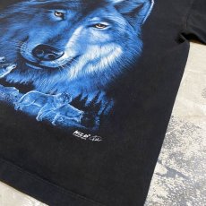 画像6: WOLF BOTH SIDES PRINTED PATTERN S/S TEE / Mens L (6)