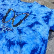 画像4: BUTTERFLY PRINTED TIE DYE PATTERN S/S TEE / Mens S(M) (4)