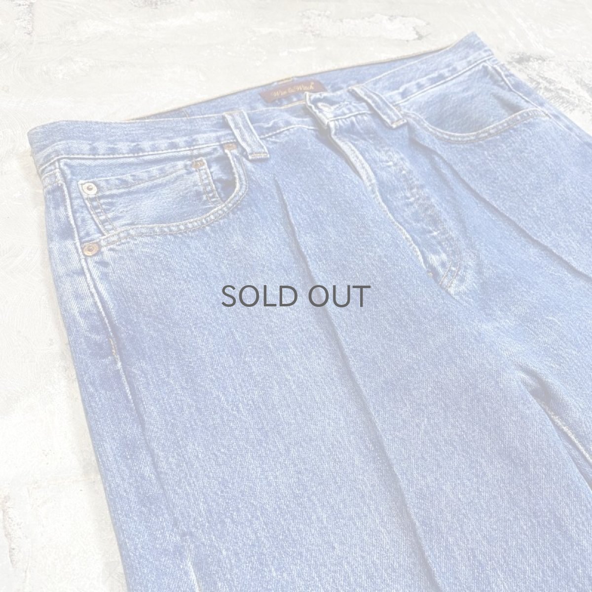 画像3: 【Wiz&Witch】SIDE ORIENTAL WIDE DENIM PANTS / W32 (3)