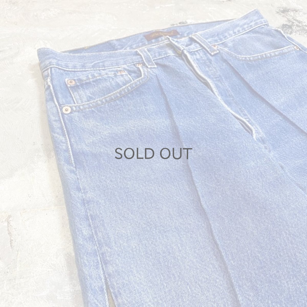 画像3: 【Wiz&Witch】SIDE ORIENTAL WIDE DENIM PANTS / W31 (3)