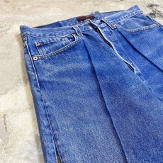 画像3: 【Wiz&Witch】SIDE ORIENTAL WIDE DENIM PANTS / W31 (3)