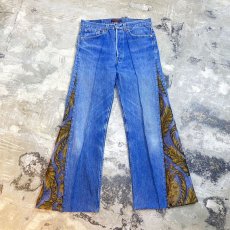 画像1: 【Wiz&Witch】SIDE ORIENTAL WIDE DENIM PANTS / W31 (1)