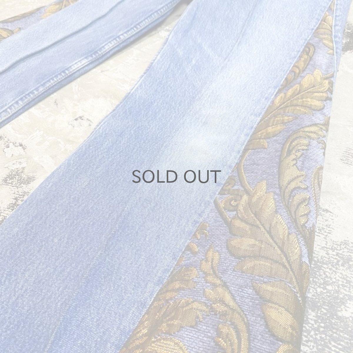 画像6: 【Wiz&Witch】SIDE ORIENTAL WIDE DENIM PANTS / W31 (6)