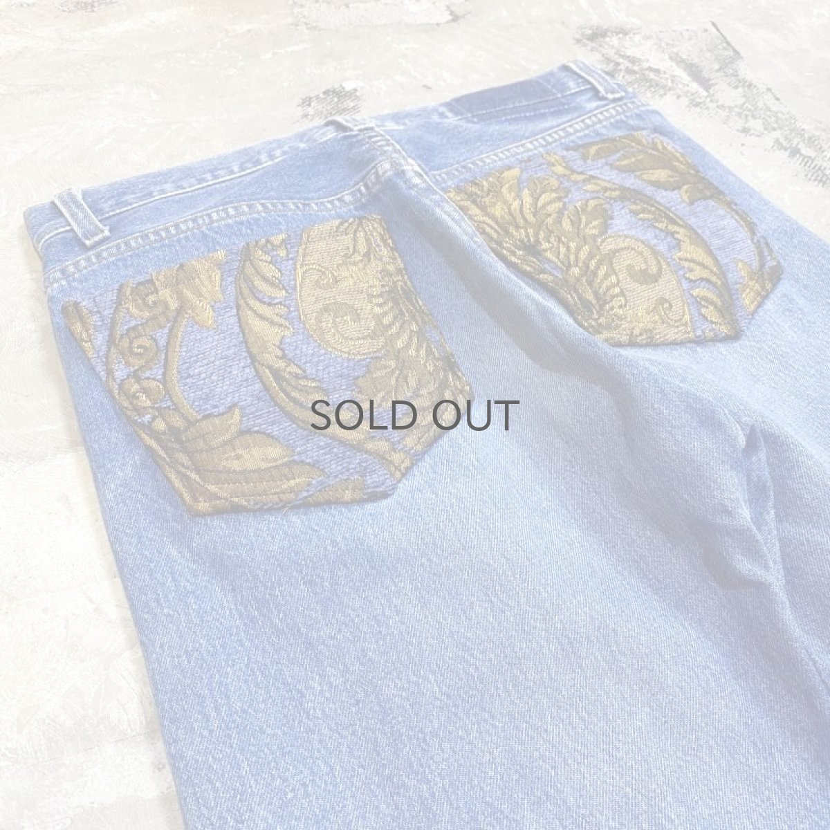 画像9: 【Wiz&Witch】SIDE ORIENTAL WIDE DENIM PANTS / W31 (9)