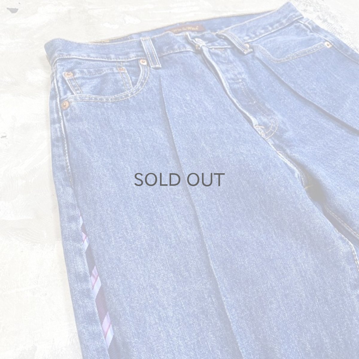 画像3: 【Wiz&Witch】SIDE TIE DENIM PANTS / W30 (3)