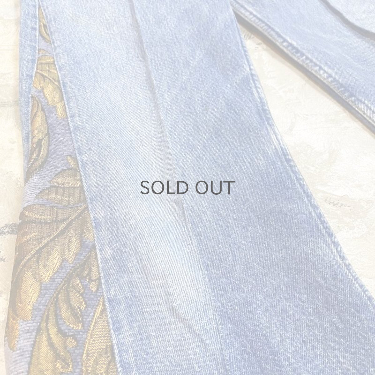 画像5: 【Wiz&Witch】SIDE ORIENTAL WIDE DENIM PANTS / W31 (5)