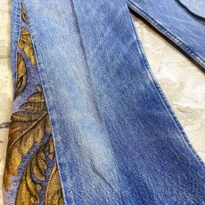 画像5: 【Wiz&Witch】SIDE ORIENTAL WIDE DENIM PANTS / W31 (5)