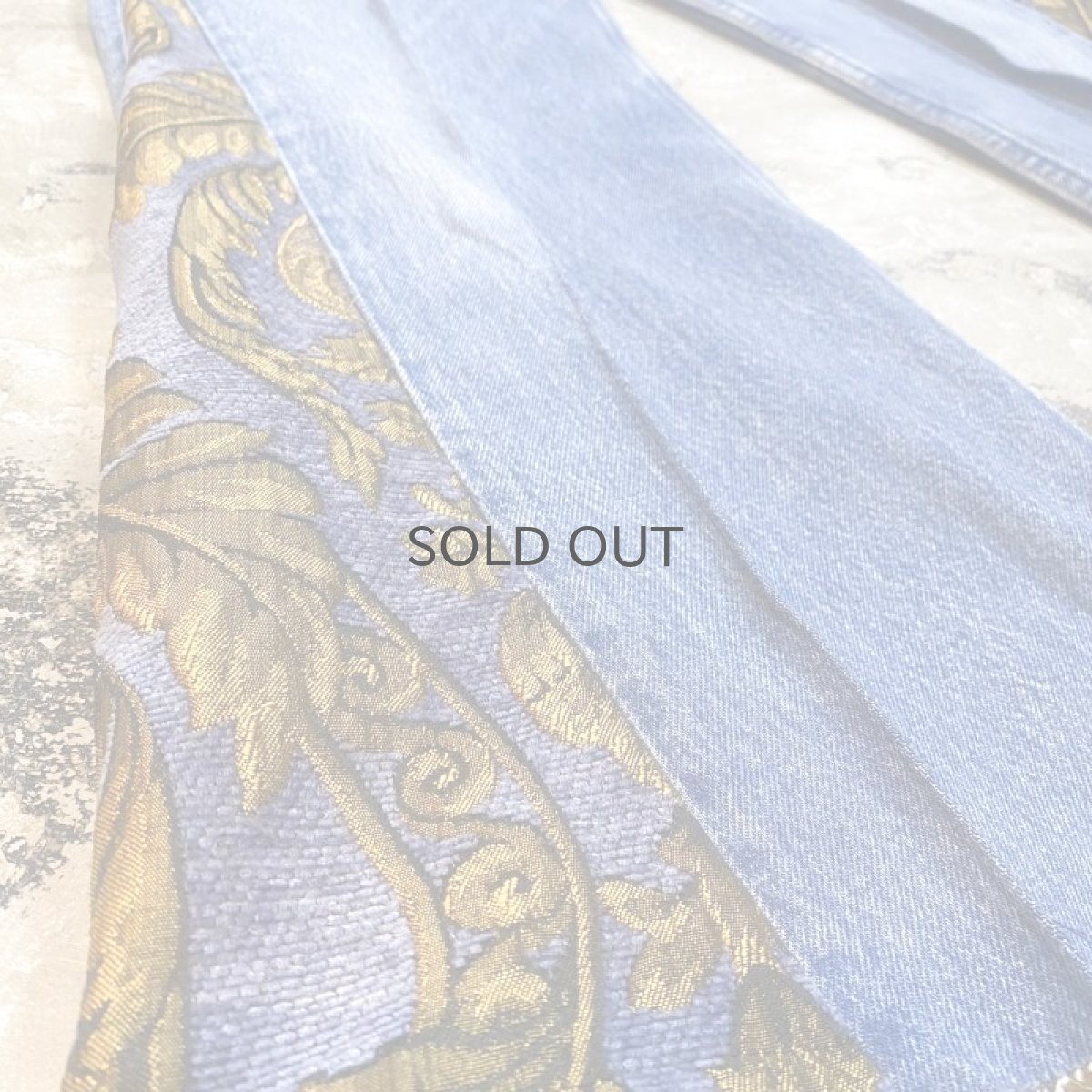 画像7: 【Wiz&Witch】SIDE ORIENTAL WIDE DENIM PANTS / W31 (7)