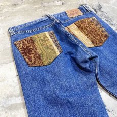 画像10: 【Wiz&Witch】SIDE ORIENTAL WIDE DENIM PANTS / W32 (10)