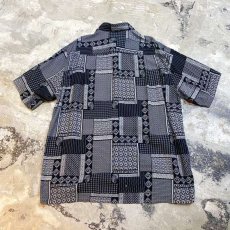 画像2: ART PANEL ALL OVER PATTERN S/S SHIRT / Mens L (2)