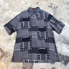 画像1: ART PANEL ALL OVER PATTERN S/S SHIRT / Mens L (1)