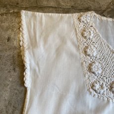 画像6: OLD DESIGN CROCHET S/S BLOUSE / Ladies M (6)