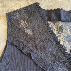 画像6: AROUND THE SHOULDER LACE DESIGN VEST / Ladies M (6)